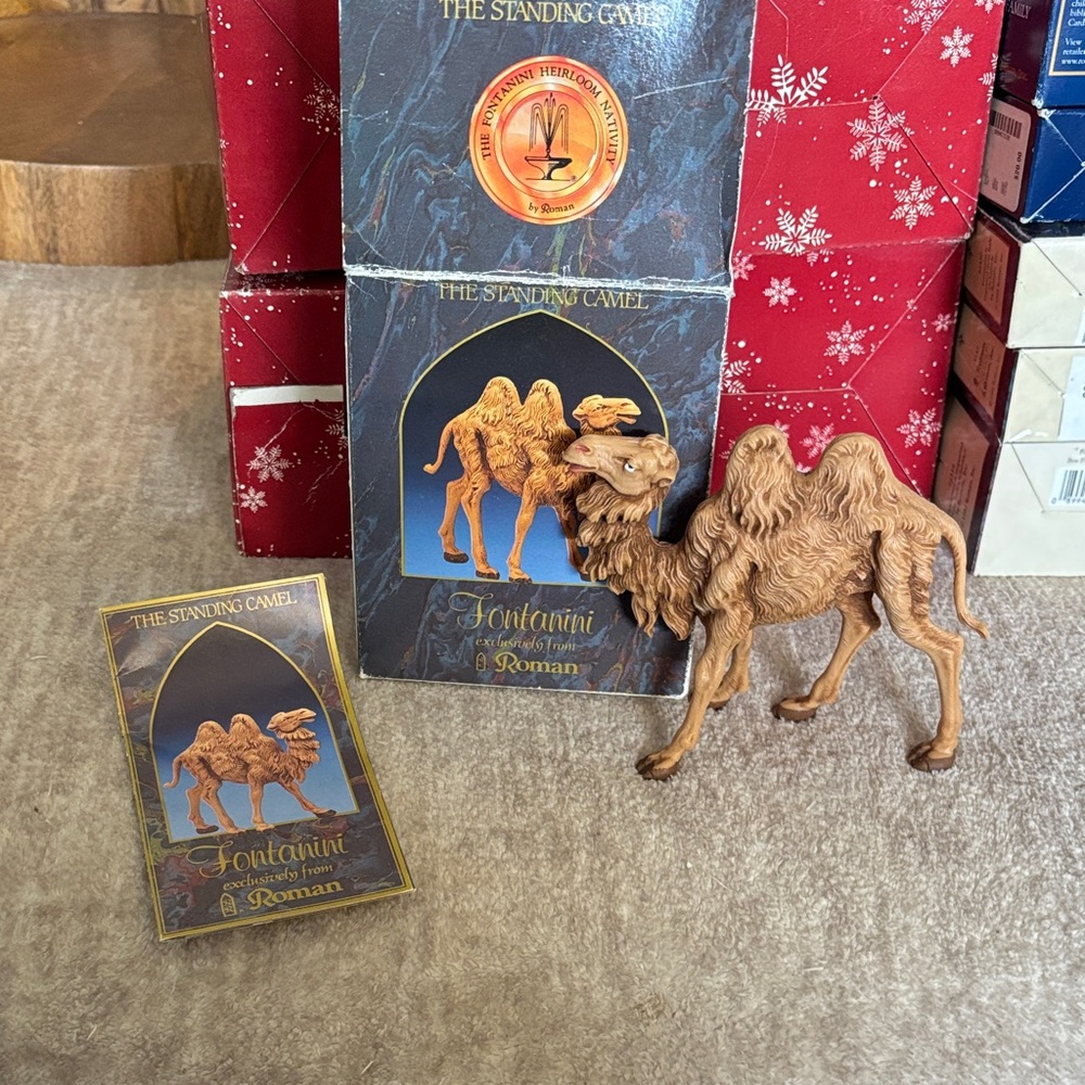 Fontanini Standing Camel Ornament - Brown